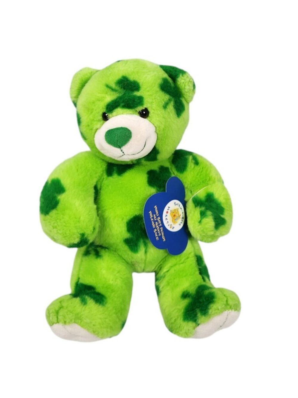 Build-A-Bear Shamrock Clover Teddy Bear Plush Stuffed Animal Green Luck